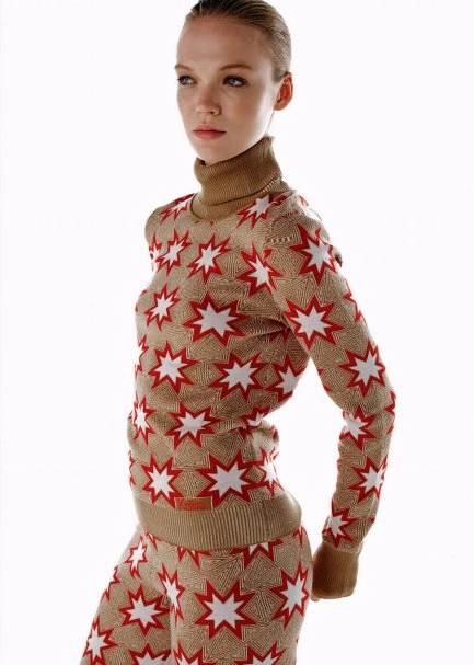 ICONIC APRÈS SKI STAR EMBROIDERED KNIT TOP CAMEL - 4