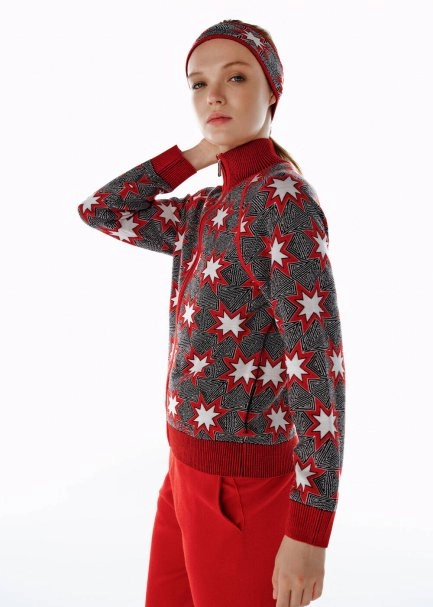 ICONIC APRÈS SKI STAR PATTERNED HEADBAND BLACK - 2