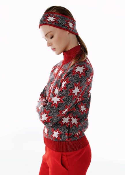 ICONIC APRÈS SKI STAR PATTERNED HEADBAND BLACK - 4