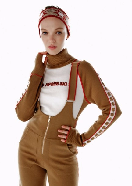 İkonik AprÈs-Skı Yıldız Desenli Headband Camel - 3