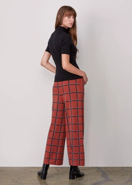 Italıan Yarn Checkered Knıt Pants - 7