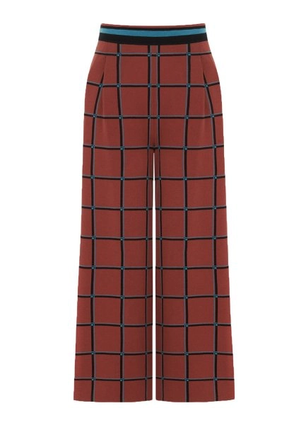 Italıan Yarn Checkered Knıt Pants - 8