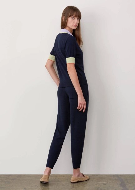İtalyan İplik Triko Lacivert Jogging Pantolon - 7