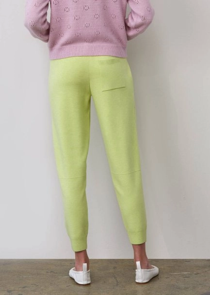 İtalyan İplik Triko Yeşil Jogging Pantolon - 3