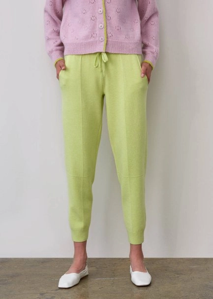 İtalyan İplik Triko Yeşil Jogging Pantolon - 7