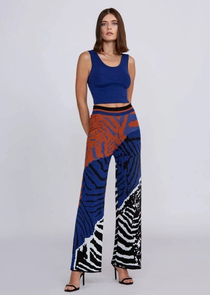 Jacquard Detailed Loose Fit Knit Pant - 2