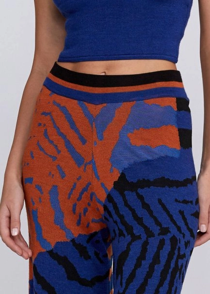 Jacquard Detailed Loose Fit Knit Pant - 7