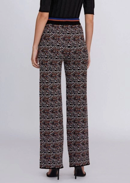 Jacquard Detailed Regular Fit Knit Pants - 3