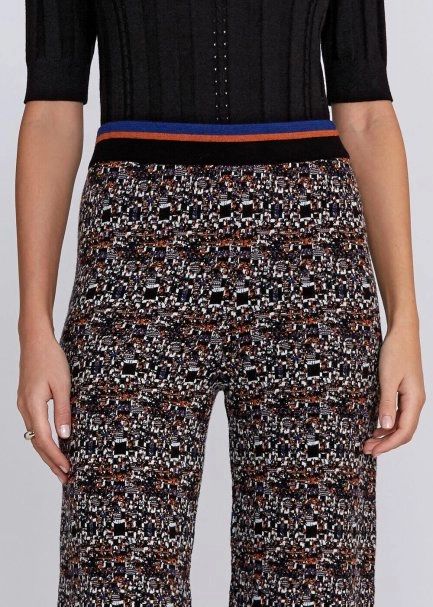 Jacquard Detailed Regular Fit Knit Pants - 7