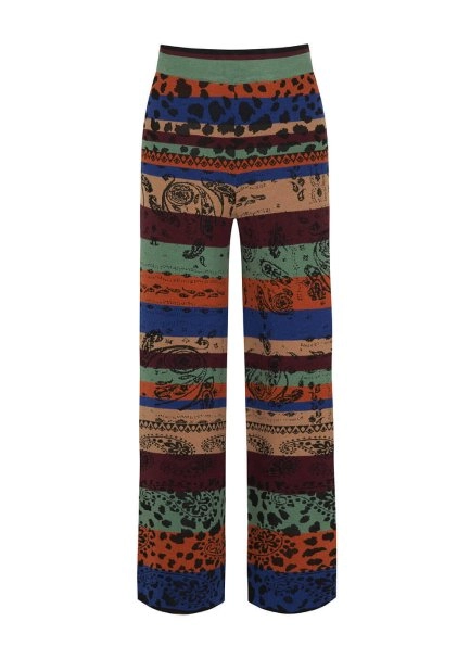 Jacquard Pattern Merino Wool Knit Pant - 8