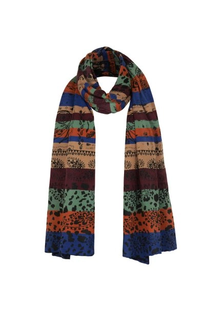 Jacquard Reversable Merino Wool Knit Scarf - 8