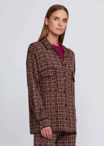 Jakar Desenli Rahat Kesim Triko Ceket - 4