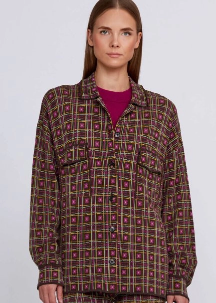 Jakar Desenli Rahat Kesim Triko Ceket - 6