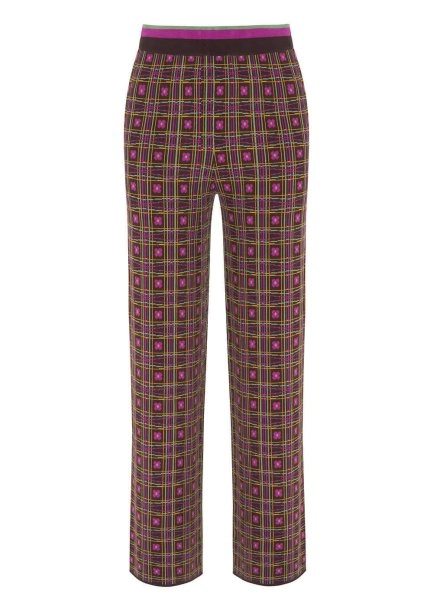 Jakar Desenli Triko Pantolon - 8