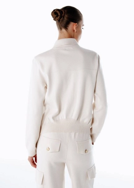 JEWEL BUTTONS CLOUD KNIT SPORTS JACKET - 5