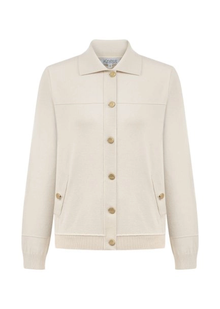 JEWEL BUTTONS CLOUD KNIT SPORTS JACKET - 6