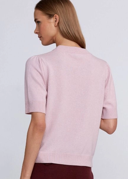 Kaşmir Karışımlı Açık Pembe Triko Üst - 7
