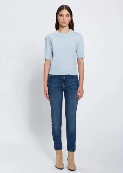 Kaşmir Karışımlı BUZ MaviSİ Triko Üst - 2