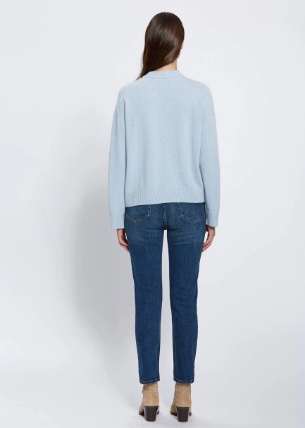 Kaşmir Karışımlı BUZ MaviSİ Triko Hırka - 5