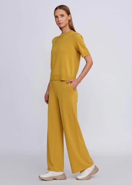 Kaşmir Karışımlı Hardal Triko Üst - 2