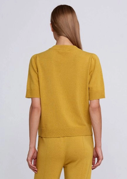 Kaşmir Karışımlı Hardal Triko Üst - 3