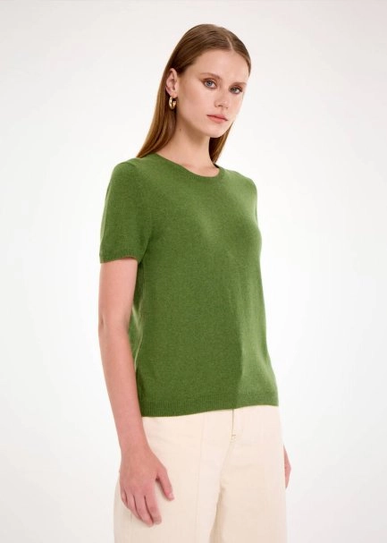 Kaşmir Karışımlı Yeşil Triko Üst - 4