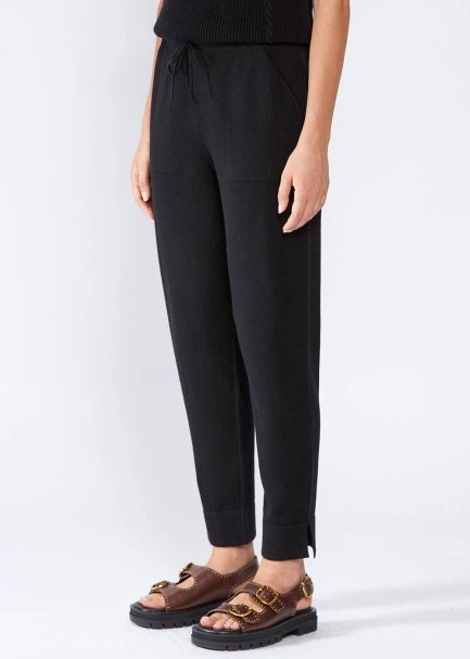 Kaşmir Siyah Triko Jogger Pantolon - 3