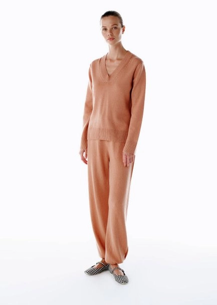 Kaşmir Triko Pantolon Pembe - 3