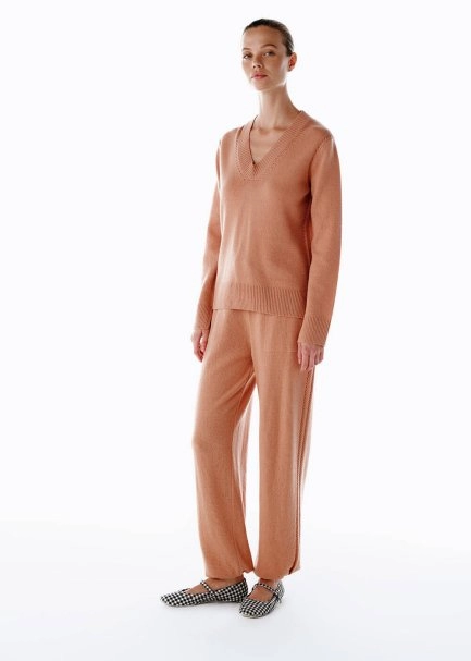 Kaşmir Triko Pantolon Pembe - 4