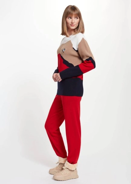 Kayakçı Figürlü Extrafıne Merino Yün Triko - 6