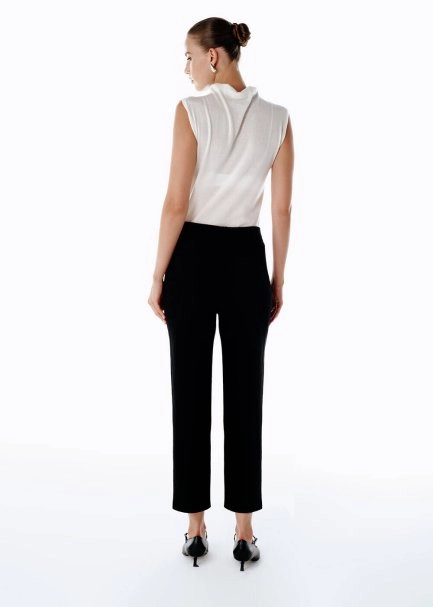 KNIT PANTS BLACK - 5