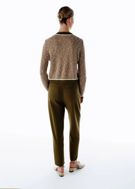 KNIT PANTS HERB GREEN - 5