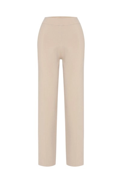 KNIT PANTS LATTE - 6