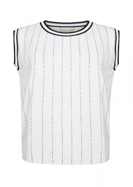 Kolsuz Beyaz Pamuk T-Shirt - 6