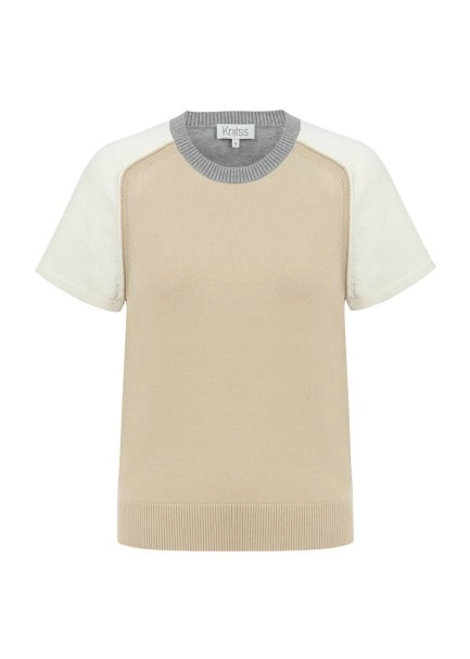 Kontrast Detaylı Triko Üst - 6