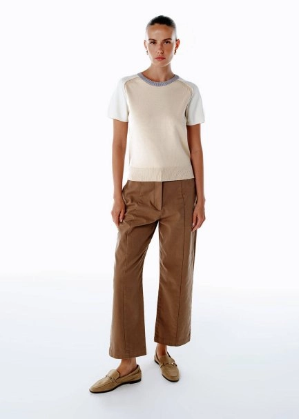 Kontrast Detaylı Triko Üst - 2