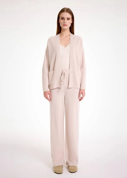 Krem Kaşmir Triko Hırka - 2