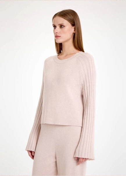 Krem Oversize Kaşmir Triko - 3