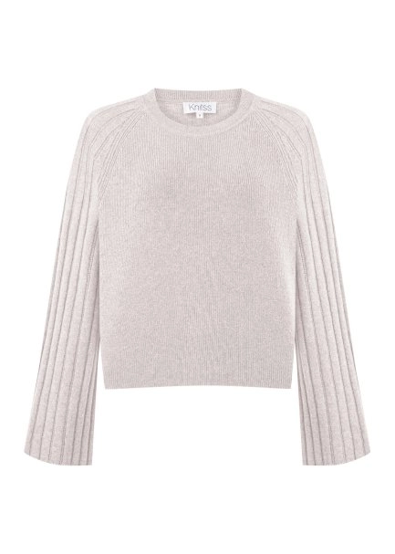 Krem Oversize Kaşmir Triko - 6