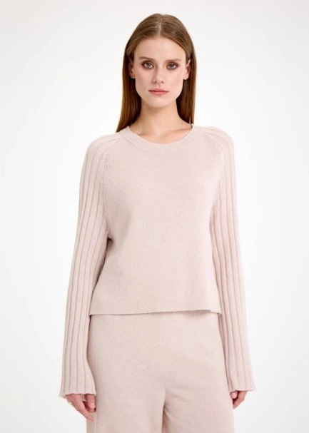 Krem Oversize Kaşmir Triko - 1