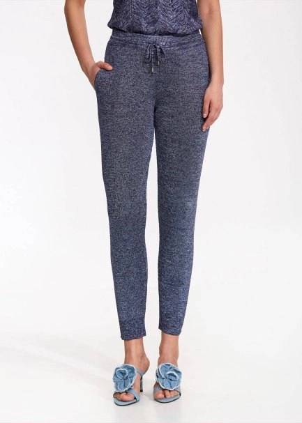 Lacivert Triko Jogger Pantolon - 2