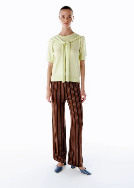 LAYERED DETAILED KNIT TOP CELESTIAL YELLOW - 2