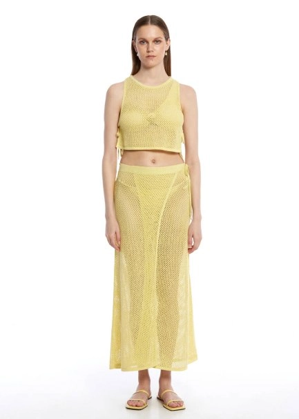 LEMON BEACHWEAR KNIT SKIRT - 2