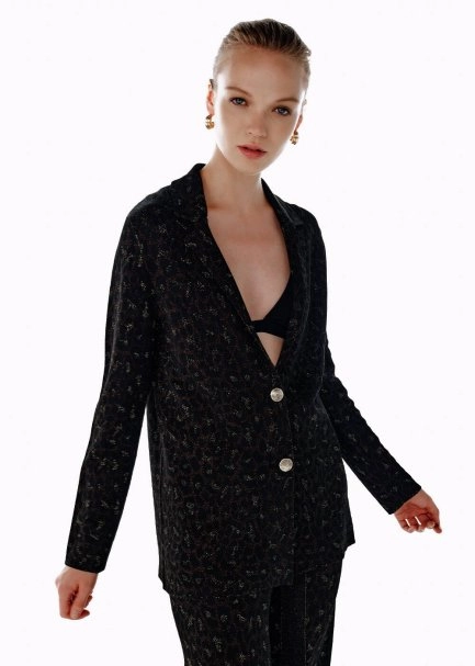 LEOPARD PATTERNED KNIT JACKET - 4