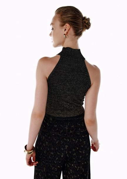 LEOPARD PATTERNED KNIT TOP - 5