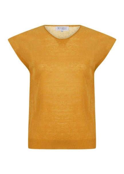 Linen Sleeveless Sundial Knit Top - 7