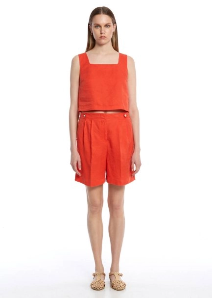 LOBSTER LINEN SHORTS - 2