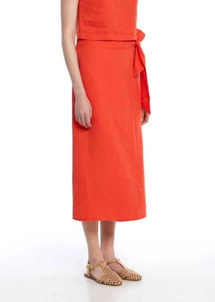 LOBSTER LINEN SKIRT - 4
