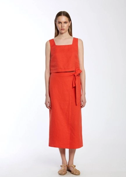 LOBSTER LINEN SKIRT - 2
