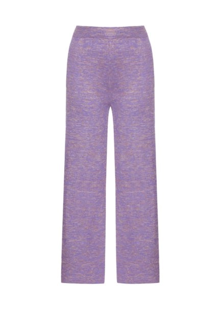 Loose Fit Lavander Knit Pants - 6